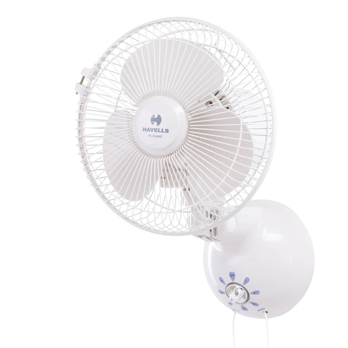 Dzire High Speed Wall Fan 300 mm Sweep Off White