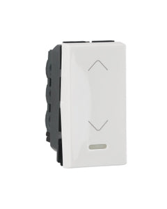 6A-Switch-SP-2 Way-with Indicator-1 Module-White
